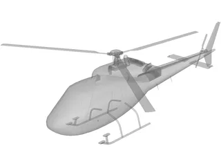 Eurocopter AS-355 Ecureuil 2 3D Model preview