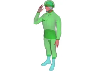Soldier 3D Model preview