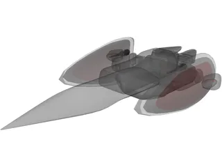 Voinian Spaceship 3D Model preview