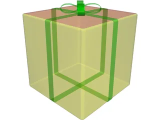Gift Box 3D Model preview