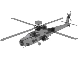 Boeing AH-64 Apache Longbow 3D Model preview