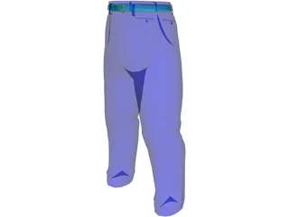 Slacks Man 3D Model preview