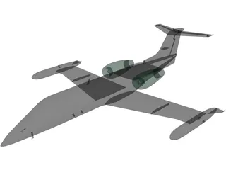 Bombardier Learjet 35 3D Model preview