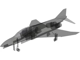 F-4 Phantom II 3D Model preview