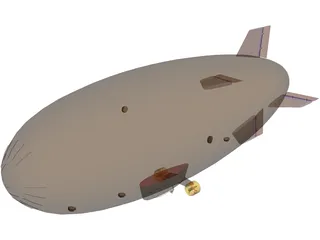 Blimp 3D Model preview