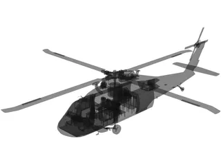 Sikorsky UH-60L Black Hawk [+Interior] 3D Model preview