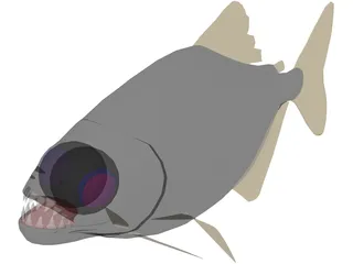 Piranha 3D Model preview