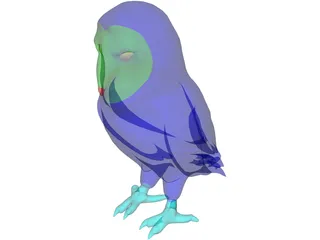 Owl Barn 3D Model preview