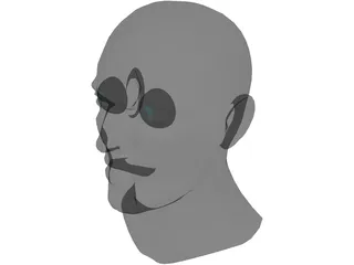 Head Male 3D Model preview