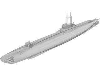 HMS Seawolf 3D Model preview