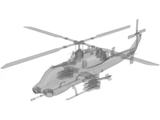 Bell AH-1Z 3D Model preview