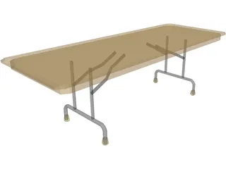 Table Folding 3D Model preview