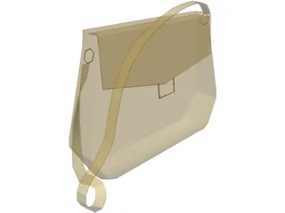 Shoulder Bag 3D Model preview