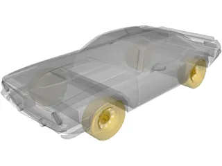 Plymouth Baracuda (1969) 3D Model preview