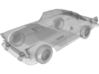Ford Thunderbird (1957) 3D Model preview