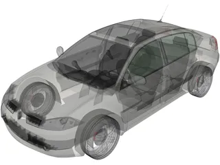 Renault Megane 3D Model preview