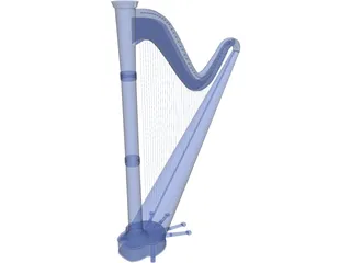 Harp 3D Model preview