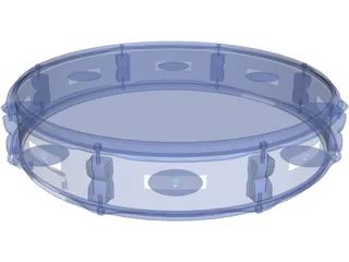 Classic Tamburine 3D Model preview