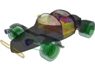 Hot Rod 3D Model preview
