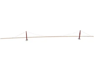 Golden Gate Bridge 3D Model preview