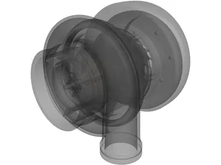 Turbo Charger Mechanism 3D Model preview