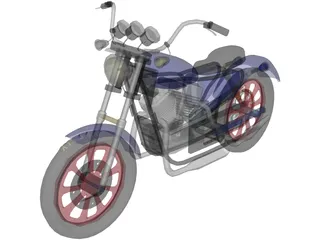 Motorcycle 3D Model preview