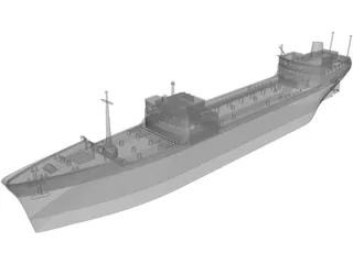 Texaco Tanker 3D Model preview