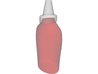 Bottle Ketchup 3D Model preview