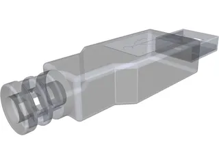 USB Connector 3D Model preview