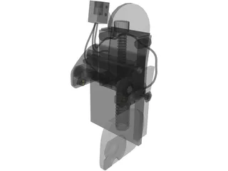 Anvis 9 Helmet Mount 3D Model preview