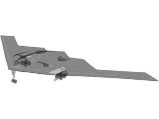 B2 Stealth Bomber 3D Model preview