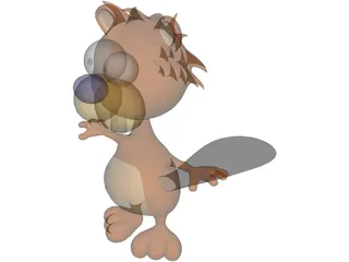 Beaver 3D Model preview