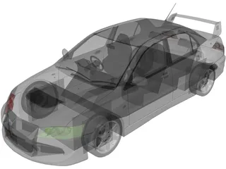 Mitsubishi Lancer Evolution VIII (2003) 3D Model preview