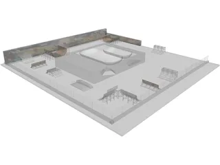 Skate Park 3D Model preview