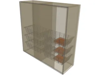 Wardrobe 3D Model preview