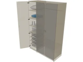 Wardrobe 3D Model preview