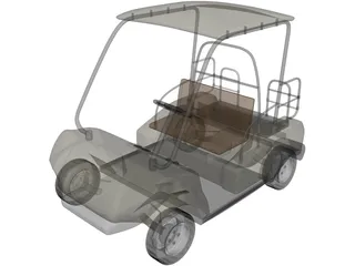 Golf Cart 3D Model preview