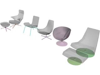 Chairs 3D Model preview