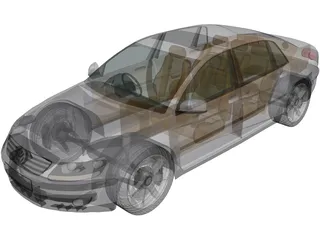 Volkswagen Phaeton 3D Model preview