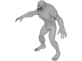 Monster 3D Model preview