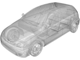 Opel Corsa 3D Model preview