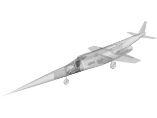 Douglas X-3 Stiletto 3D Model preview