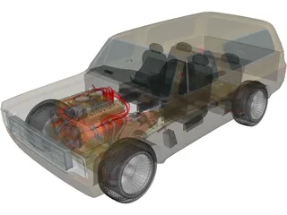 Chevrolet Blazer 5.1L (1977) 3D Model preview