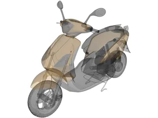 Scooter 3D Model preview