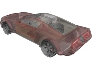Ford Mustang [Tuned] 3D Model preview