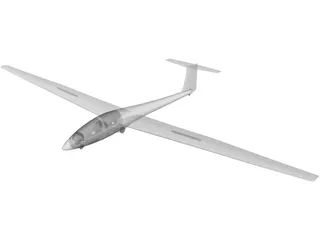 Schleicher ASK 21 Glider 3D Model preview