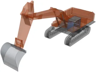 Hitachi 870LCH 3D Model preview