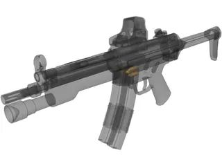 MP5 3D Model preview