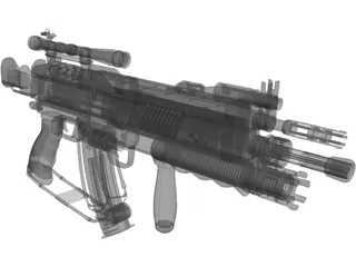 Gun 3D Model preview