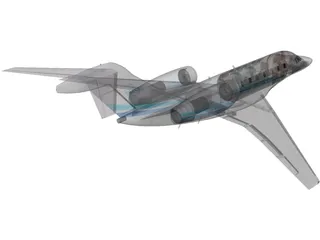 Cessna Citation X 3D Model preview